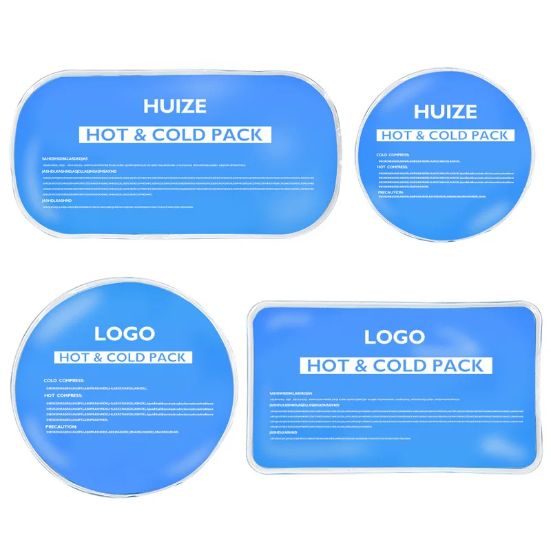 Custom Soft PVC Gel Hot And Cold Compress Bag Portable Reusable Pain Relief Round Bead Ice Pack