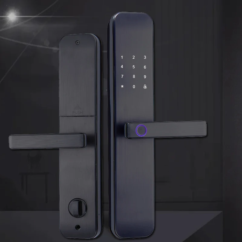 Tuya Fast-Open Biometric  Digital  Fingerprint Password Card Keyless Smart Digital Security  Lock