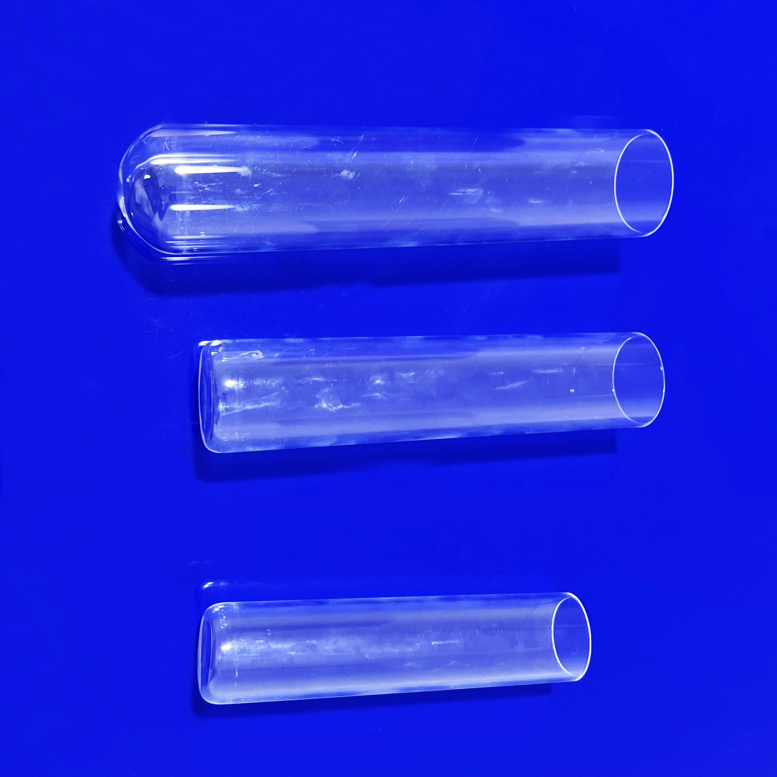 Processing high temperature resistant transparent end sealed round bottom flat bottom cup test tube