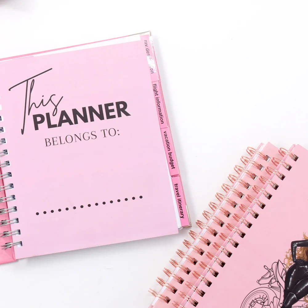 Wholesale daily planner binder customized logo gift spiral notebook factory  luxury a5 hardcover notebooks for students school