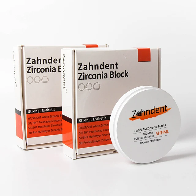 Zahndent SHT-ML циркониевые блоки стоматологические товары расходные материалы для стоматологической клиники