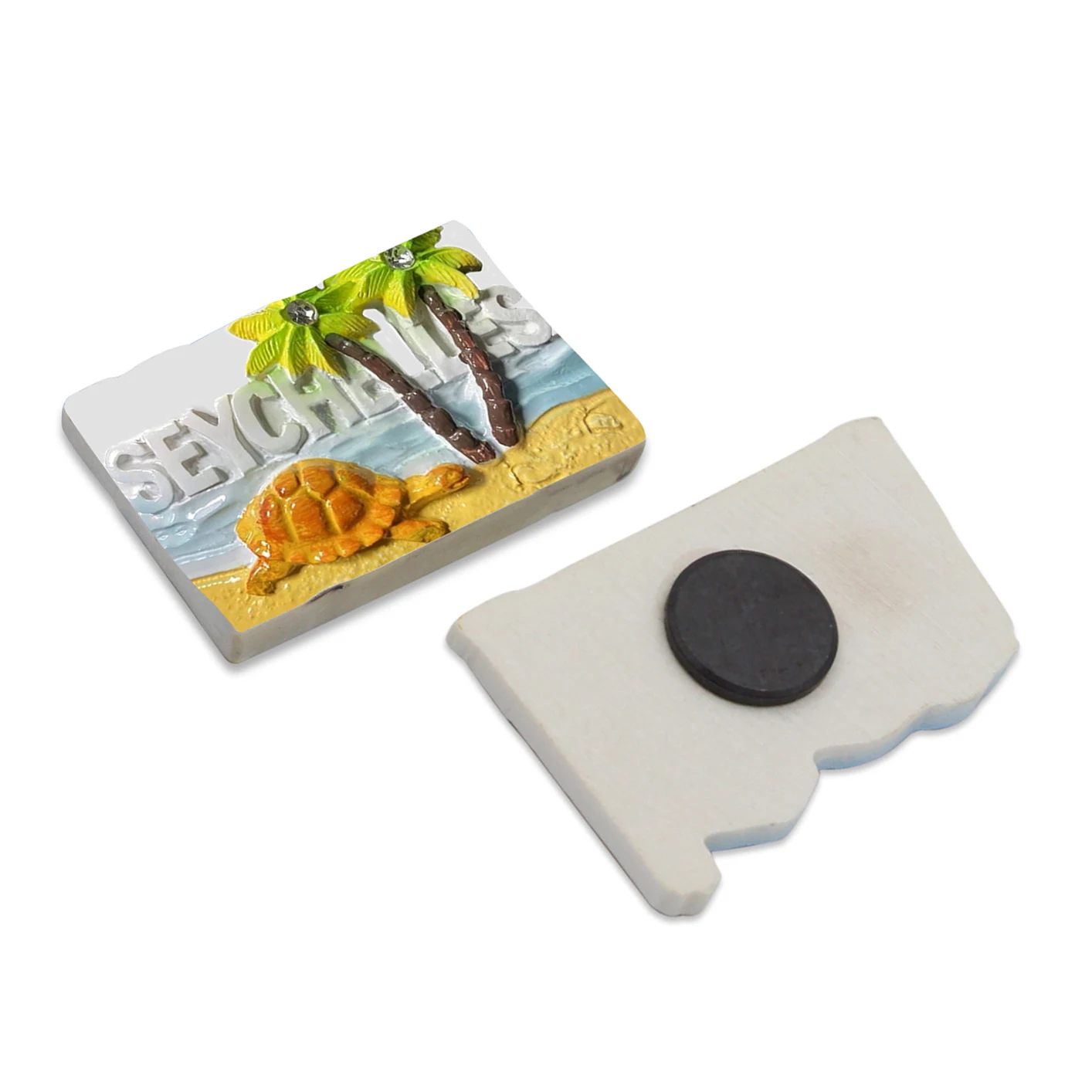 Wholesale Tropical Souvenirs High Quality Boho Turtles Seychelles Fridge Magnets Tourism Souvenirs