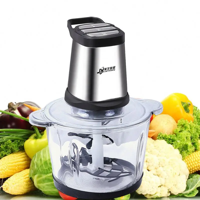 Meat Grinder Electric Processor Steel Machine Slicer 3l Capacity Food Chopper Stainless Multi Function