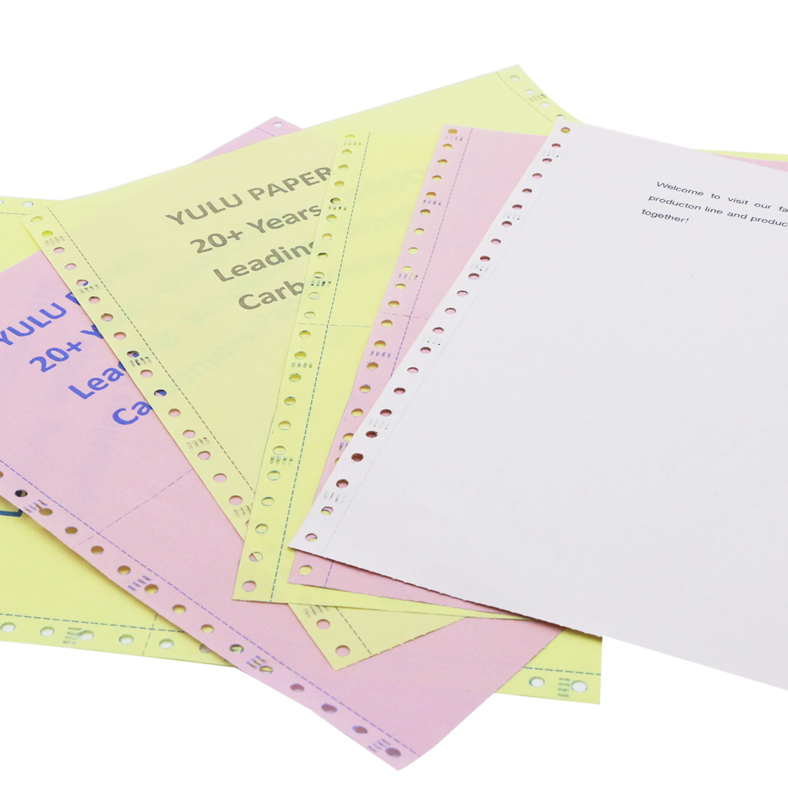 
Ream Office Supply Free Sample 3ply Carbonless Paper ISO Colored Paper Roll Good Quality 100% Wood Yulu9595 100%wood Pulp CN;HEN 