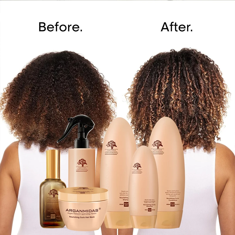 Arganmidas wholesale keratin Heat protectant leave in curly nourishing hair conditioner deep repairing for damaged hair