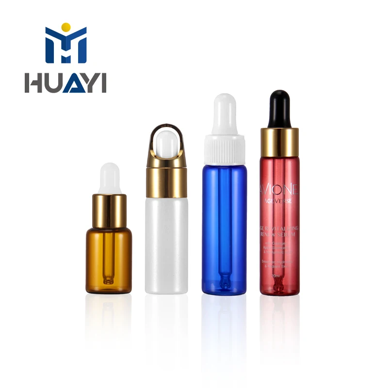 Skin Care Cosmetic Packaging 2ml 3ml 5ml 6ml 8ml 10ml 12ml 15ml 20ml Clear Amber Bottle Oil Samples Glass Tube Dropper