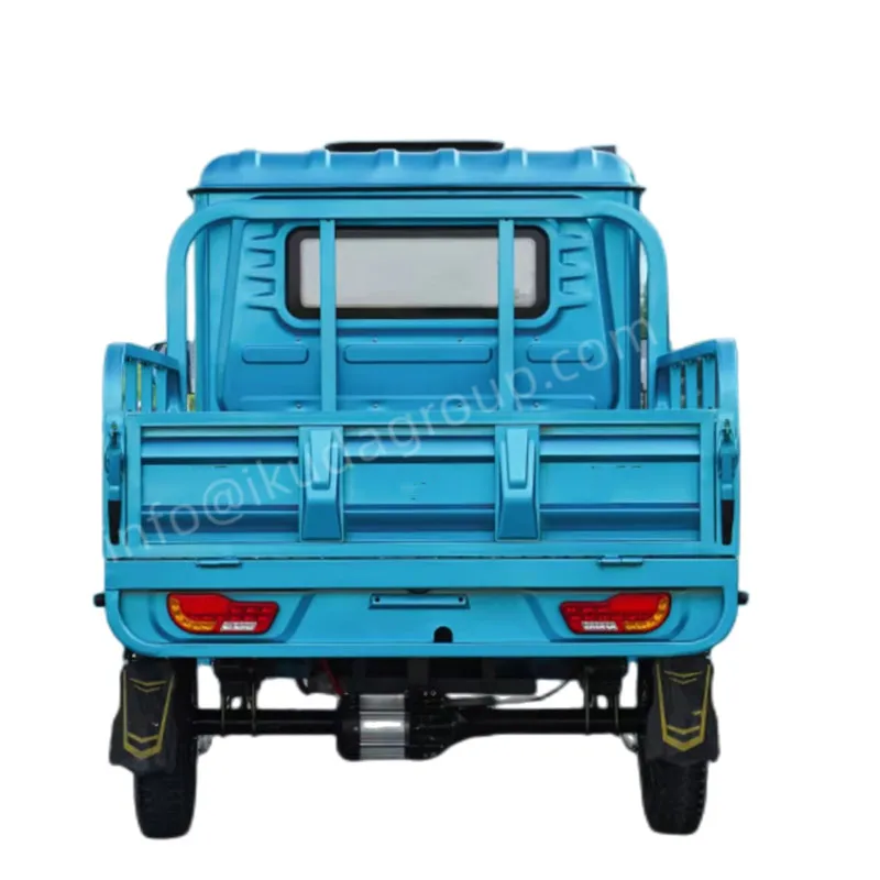 CE Tested semi-enclosed 1.6m cargo box Electric trikes with roof