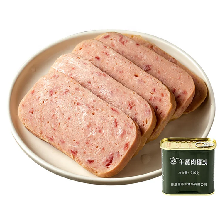 High Quality 340g Outdoor Instant Ham Luncheon Meat Canned Pork Luncheon For Sale
