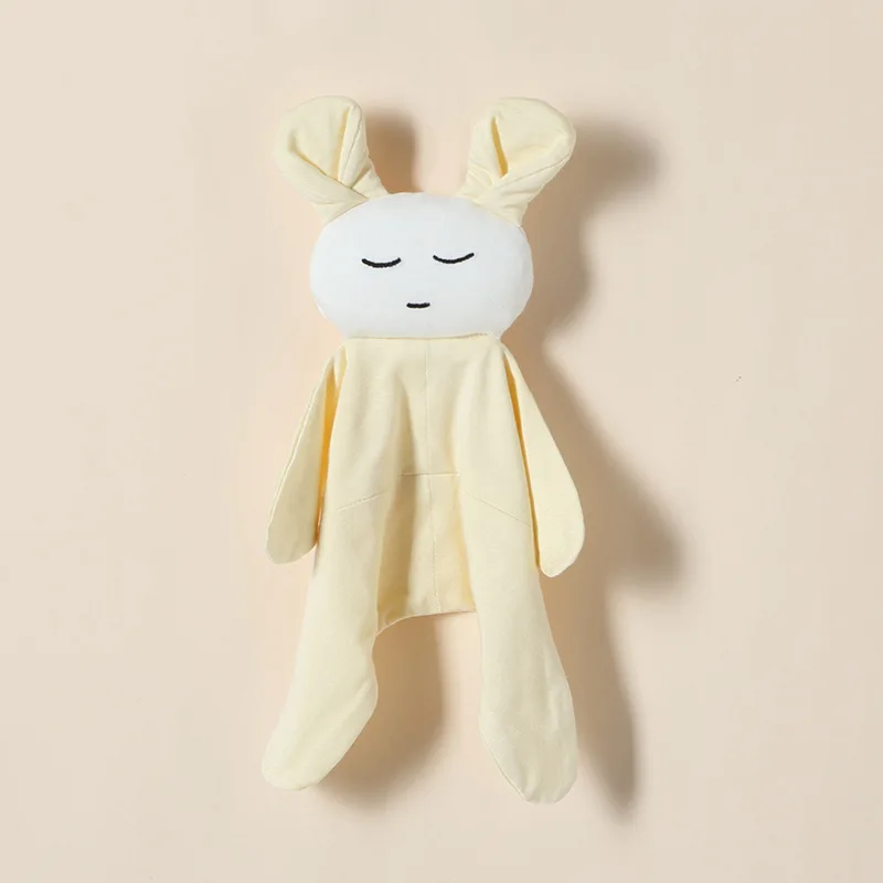 Newest Creative Gift Bamboo Chewable Soft Towel Baby Crib Stroller Play Toy Security Blanket Soothe Doll Rabbit Comforter Toy