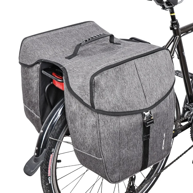 WHEEL UP 40L Double Bicycle Bike Pannier Rack Bag Large Waterproof Traveling Bags