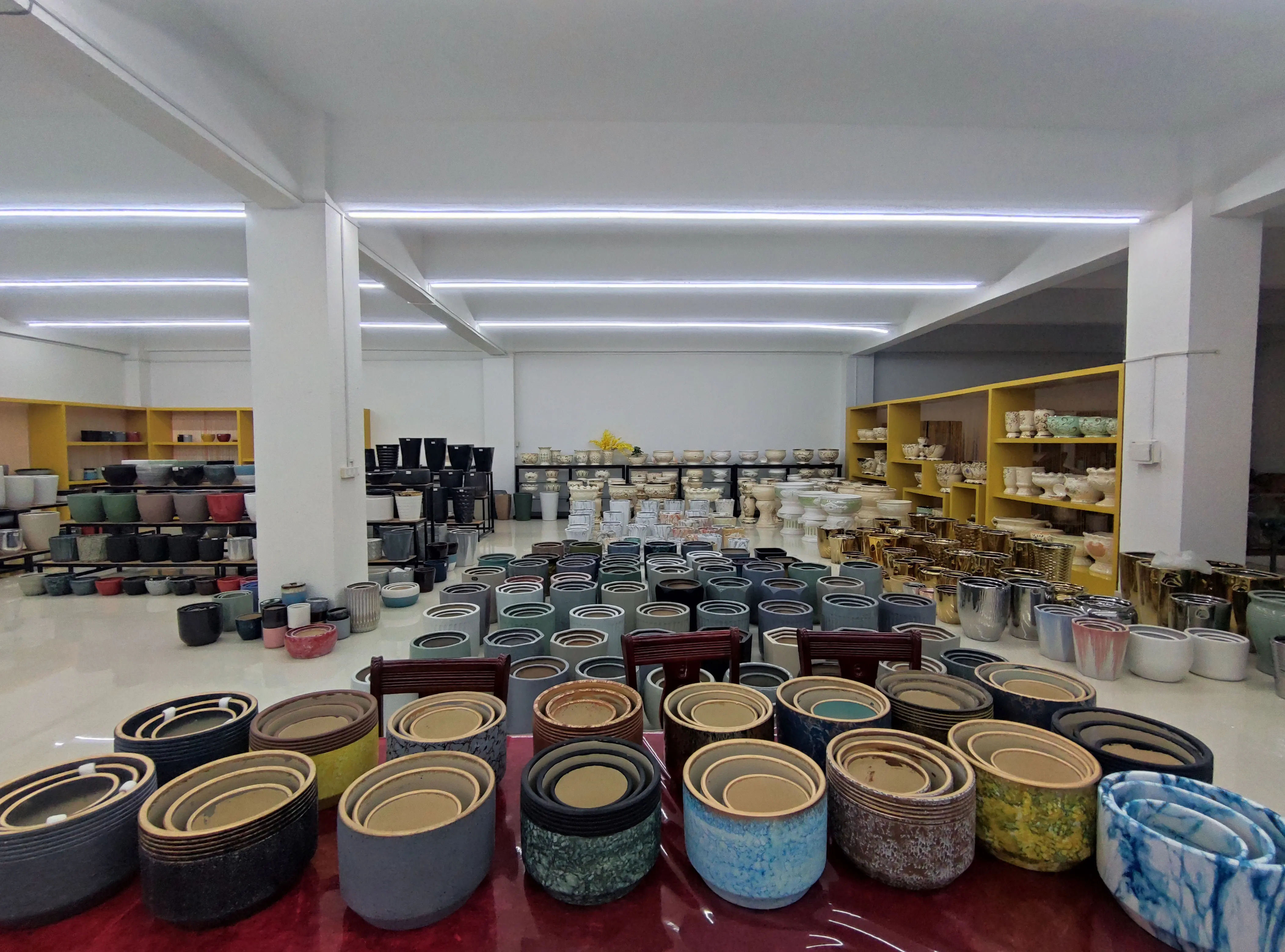 Wholesales Italian Style Exterior Decoration Molde De Macetas Flower Pot Large Hanging Chinese Ceramics Pots