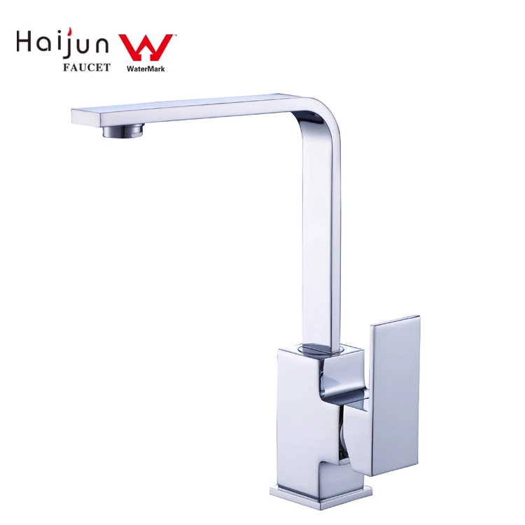 квадратный водяной знак Смеситель для кухни черный DR Brass Sink