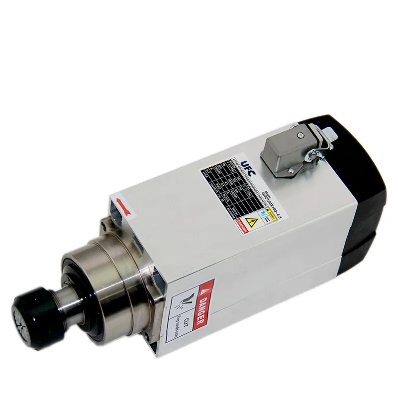 High Frequency Air Cooling Spindle with Er32 Collect 4.5kw Spindle Motor for CNC Router