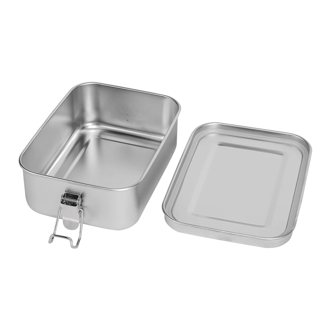Stainless Steel Bento Lunch Box With Leakproof Plastic Lid Kids Steel Lunch Container For Teenagers Microwave Safe