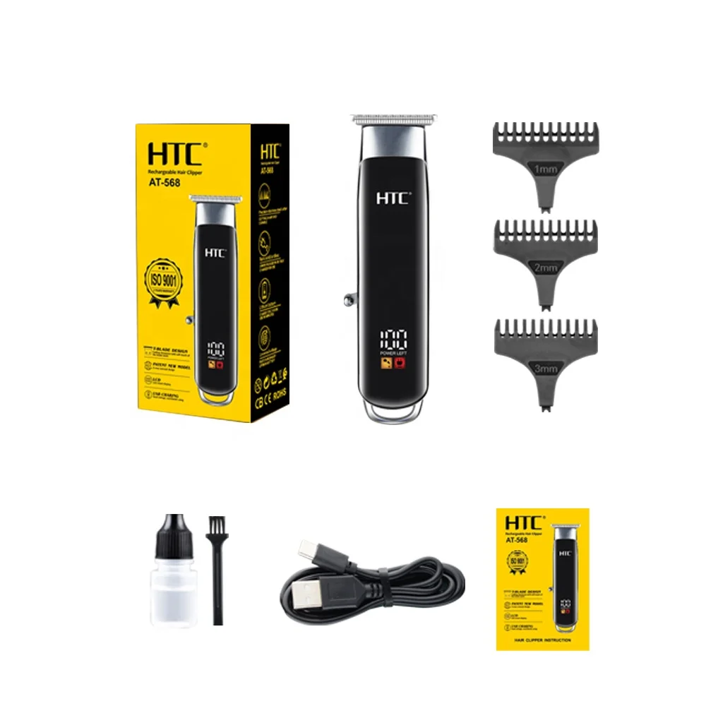 HTC AT-568 Good Cutting Performance Salon Electric Hair Clipper Professional Hair Trimmer For Barbe