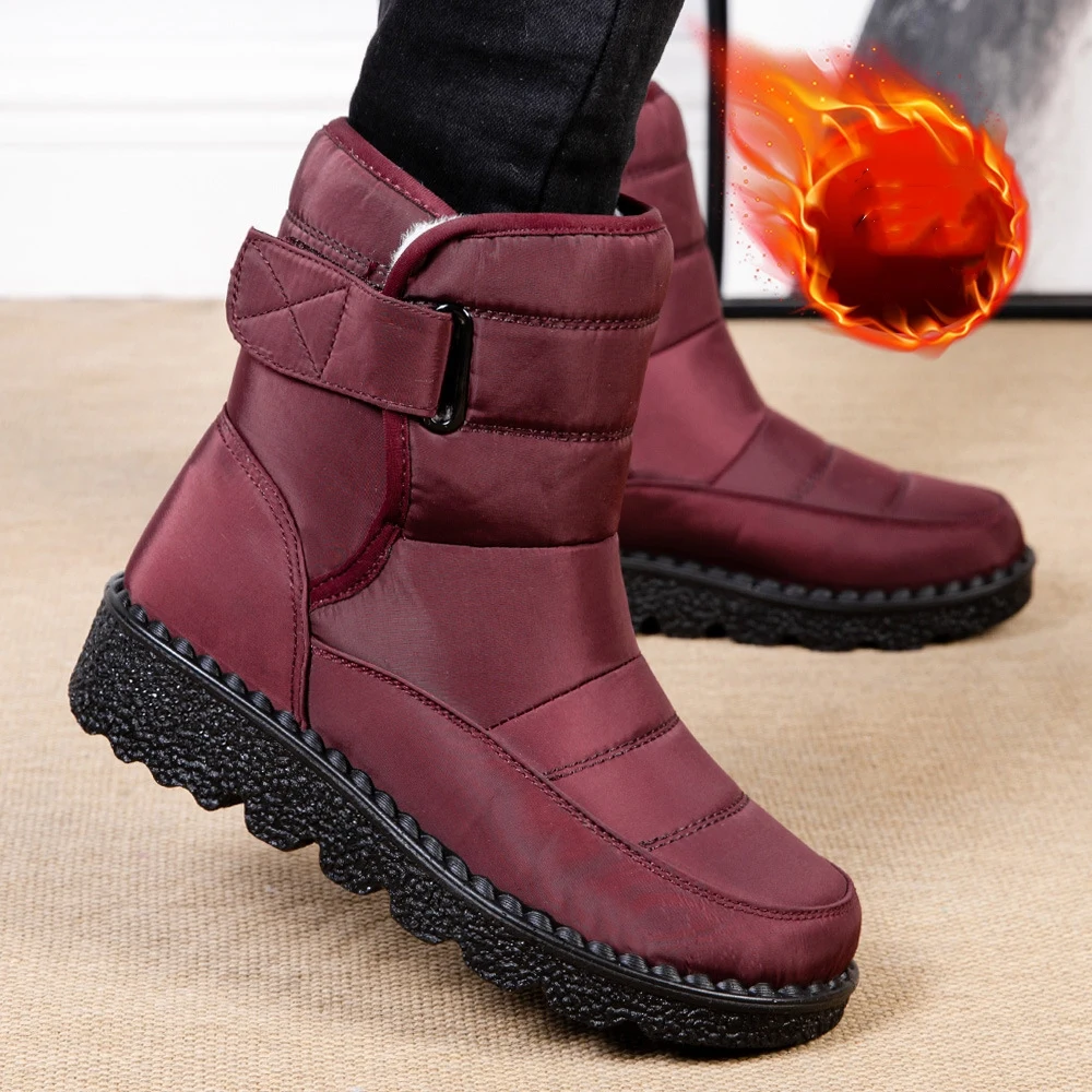 Factory Custom New Outdoor Winter Polyurethane Warm Casual Shoes Boots Women Fur Snow Boots for Women