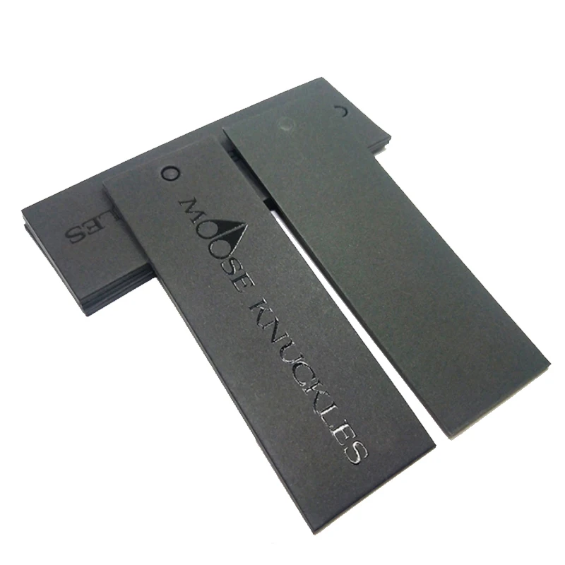 Custom Luxury Fashion Paper Clothing Hang Tags For Clothes Garment Printed Brand Logo Hanging Tags