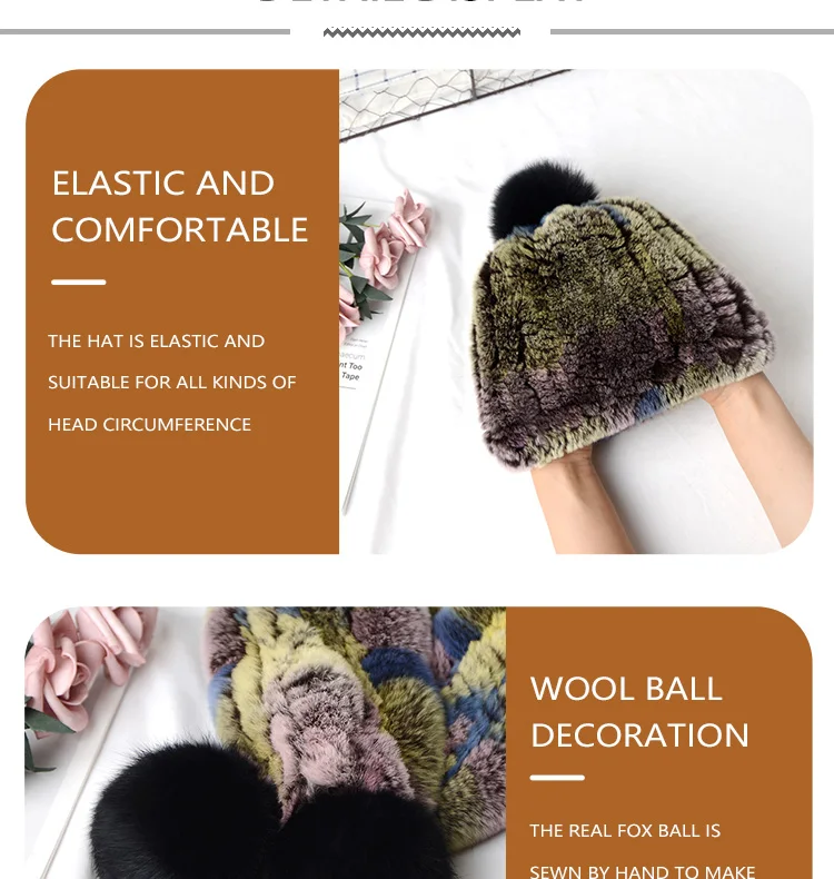 Real Rex Rabbit Fur Hat