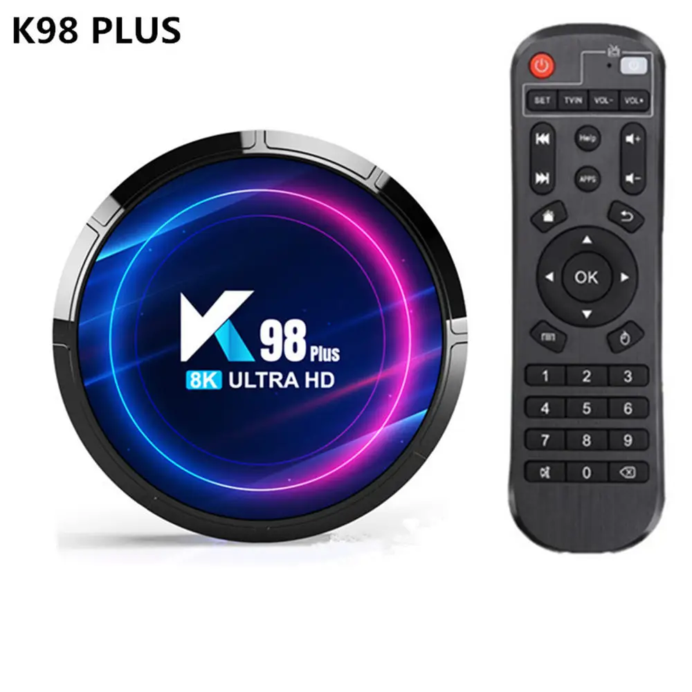K98Plus Android 13 TV Box 4GB 64GB Support 8K Video Decoding HD10 RK3528 Quad-Core Dual WiFi BT 5.0 Media Player Set Top Box