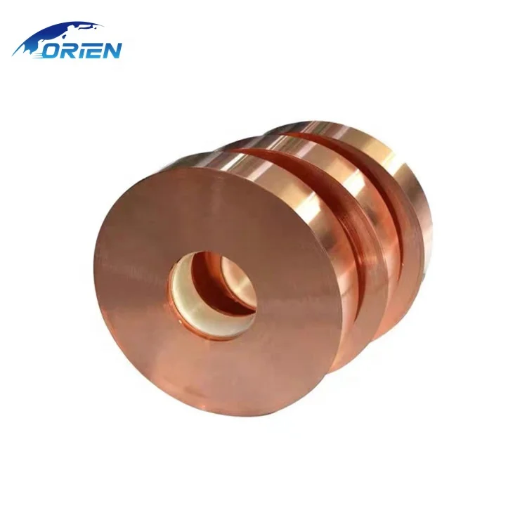 Width 10mm/30mm /200mm/300mm 99.9% Pure Red Copper Strip 0.3mm Thin Plate Bright Surface Copper Coil