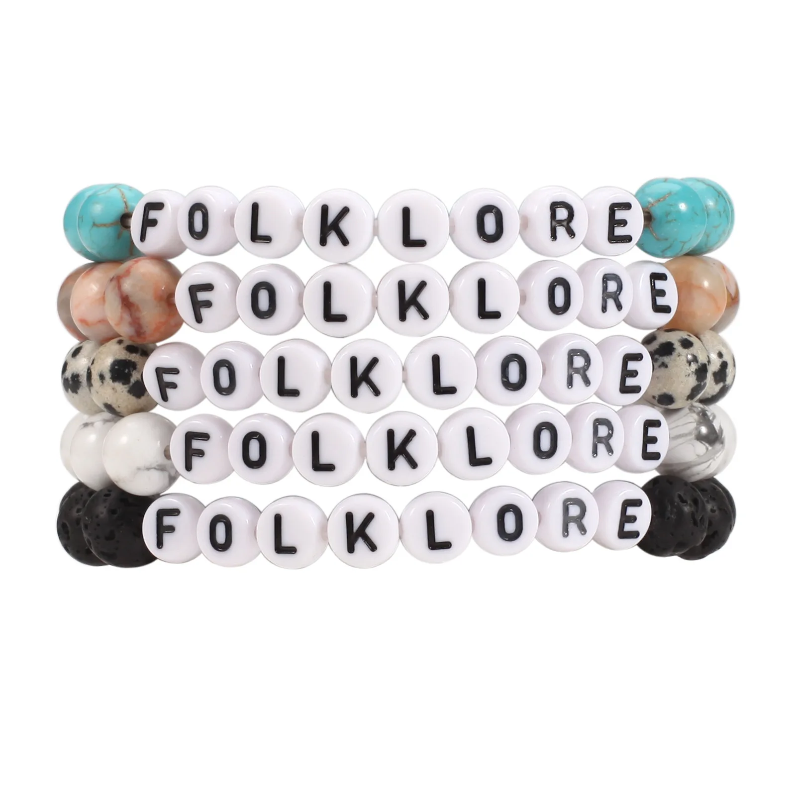 folklore bracelet 8mm stretch natural stone beaded crystal gemstone custom name words letter bracelets