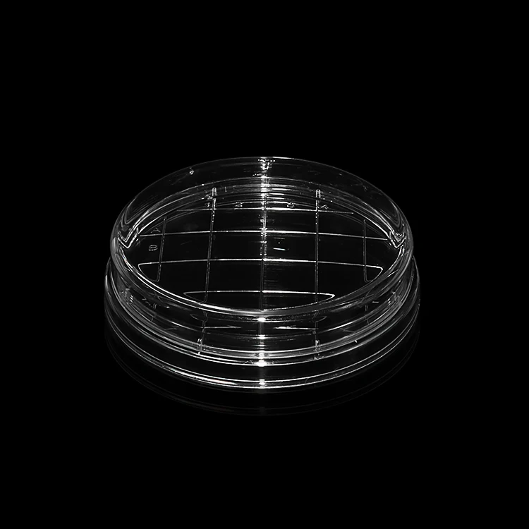 Недорогая пластиковая чаша Петри с сеткой 60 мм