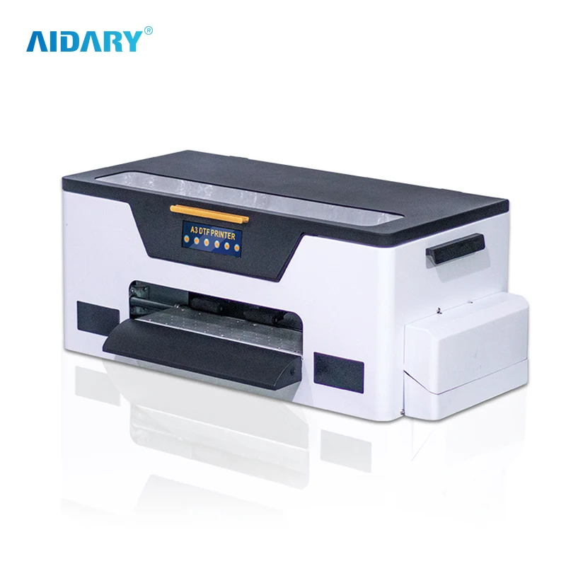AIDARY Easy Operate Desktop Mini A3 Single Head XP600 DTF Printer for Starter Kits Black Inkjet Printers Fabric Printing 38 1SET