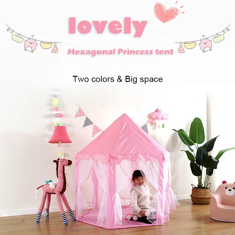 Factory Direct Supply Cartoon Portable Retractable Hexago Child Cheap Tents For Sale