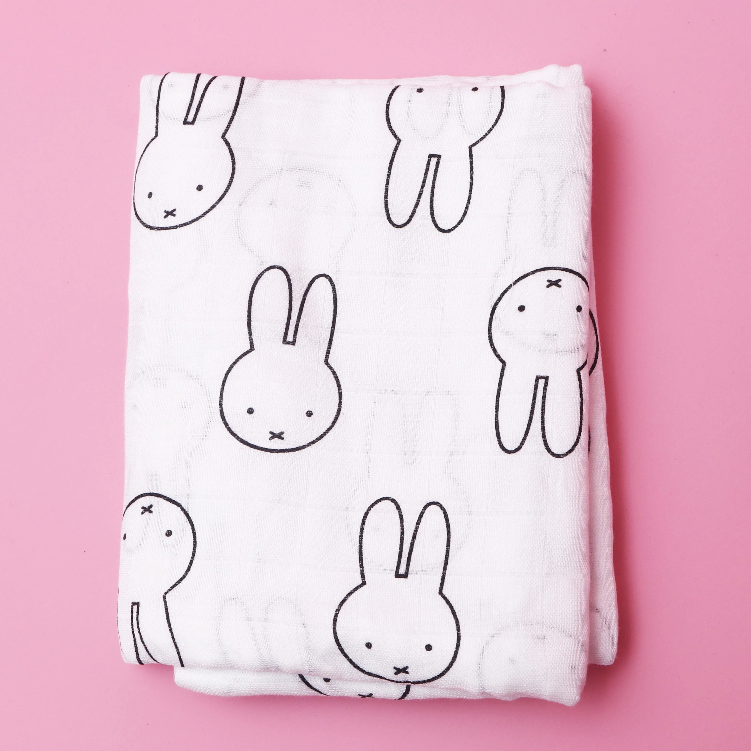 Stock design organic cotton muslin swaddle blanket for baby