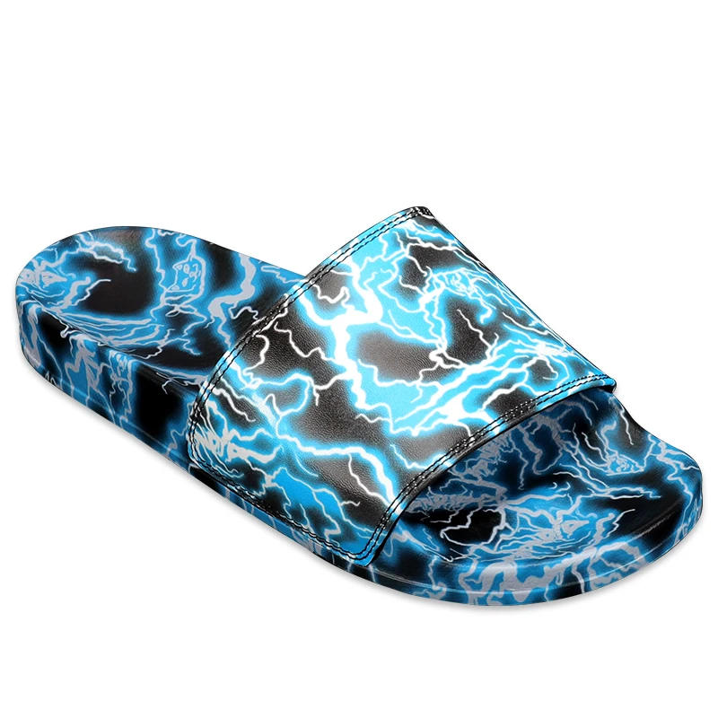 Xsheng Oem Wholesale Sublimation Slipper Custom Slippers Pu Designer Rubber Palms Slippers  For Men Free Shipping