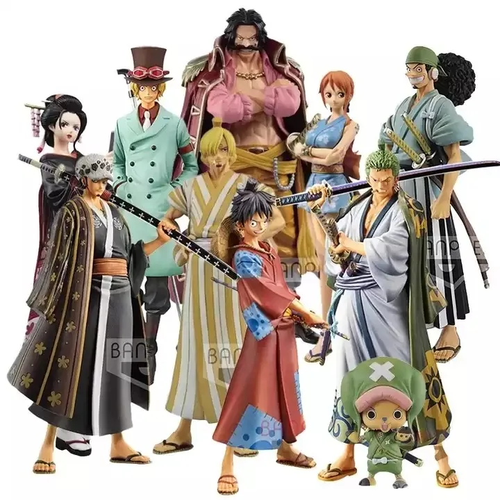 JM 12 видов стилей DXF цел фигурки Luffy Luo Zoro Chopper Sanji Nami Usopp Аниме Фигурки игрушки для украшения