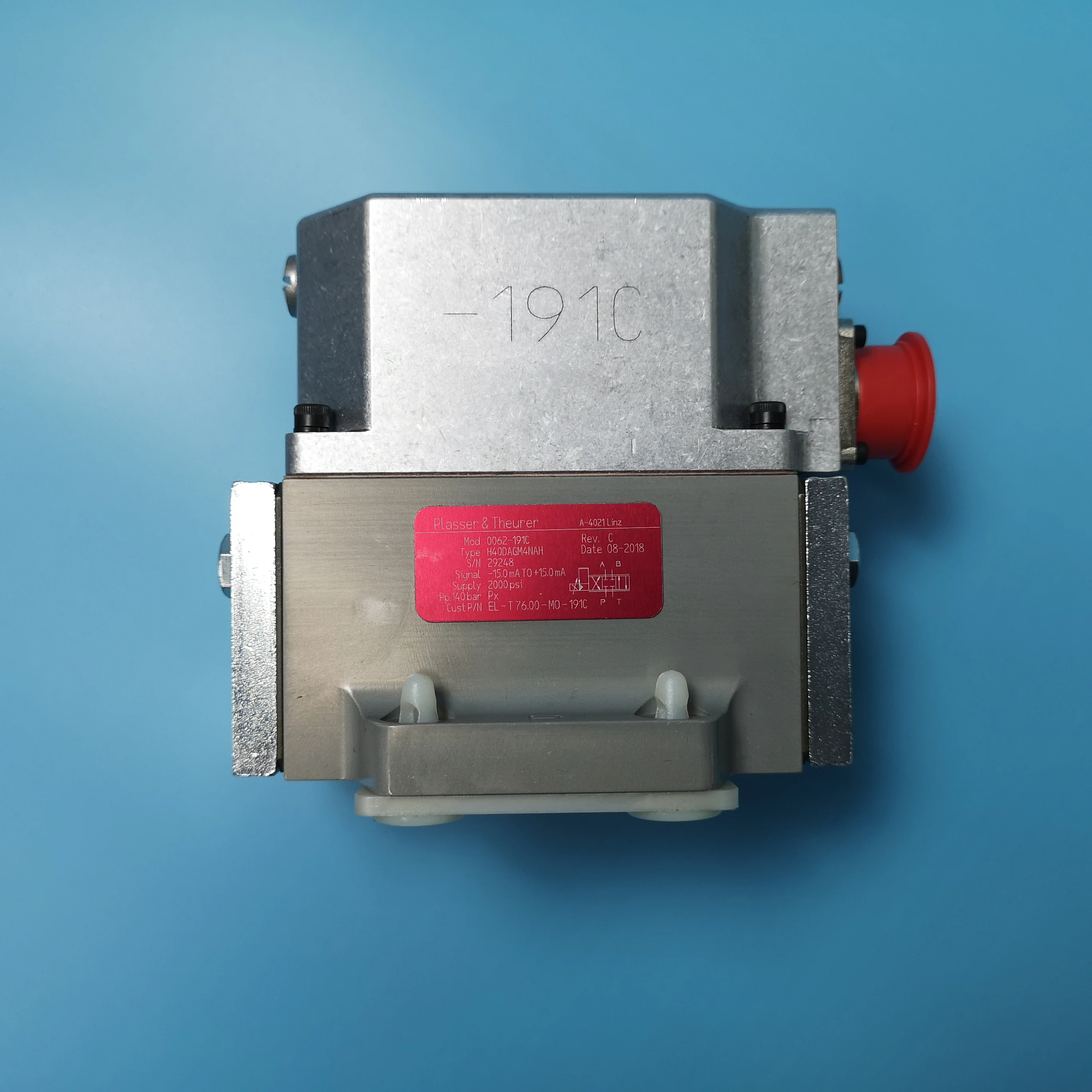 Hydraulic Servo Valve for Railway Tamping Maintenance Equipment Of Plasser Type El T76 00mo 191c H40dagm4nah