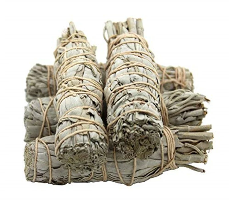 
High Quality White Sage Leaves Bundles Incense Cleansing Sage Smudge Stick Sage Kit 