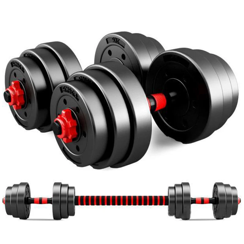 Gym Use Dumbbell Cement Plate Coated Cement Dumbbell Gym Plate PVC Cement Weight