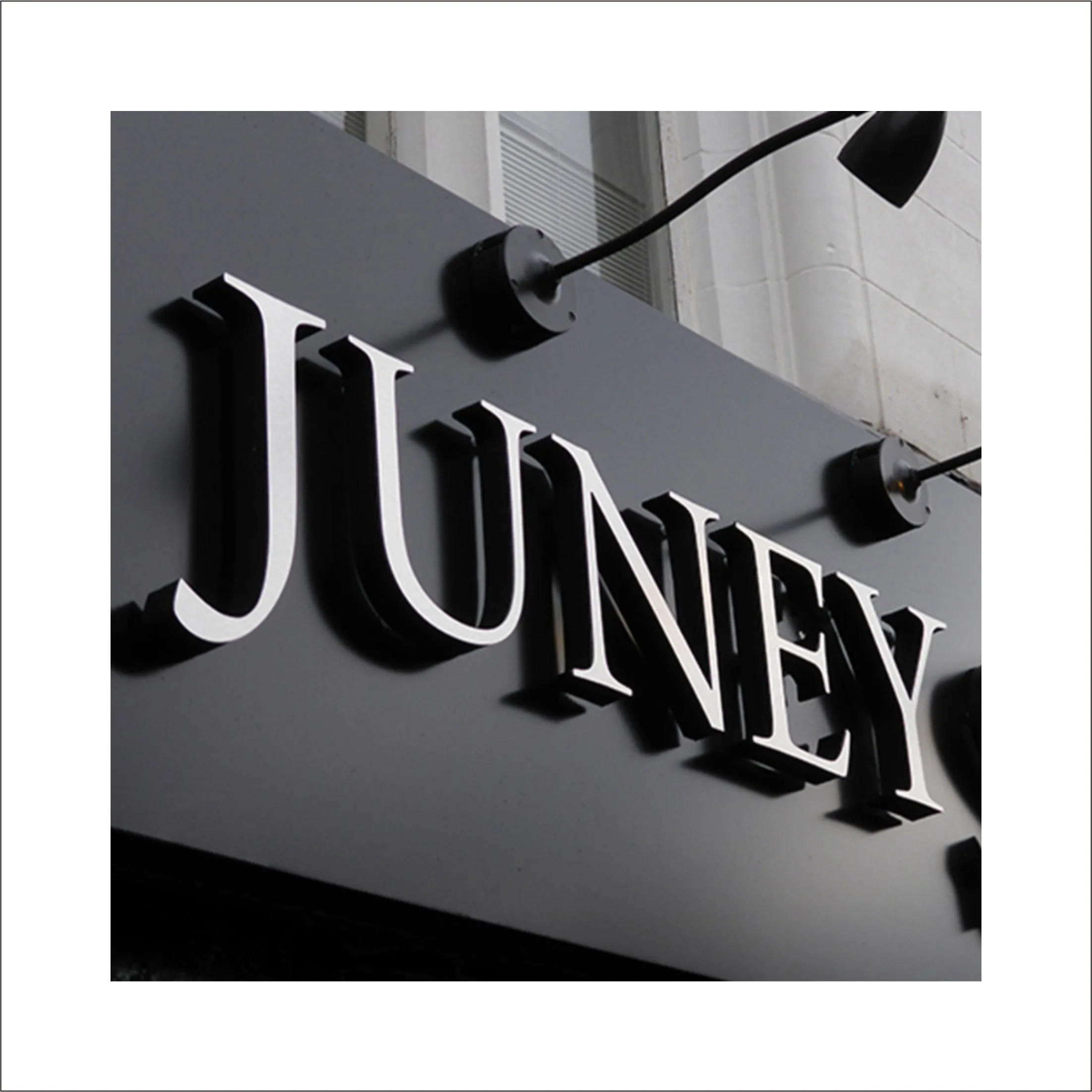 Custom Building Wall Mount  Logo Gold Metal Letters Stainless Steel Led Metal Sign