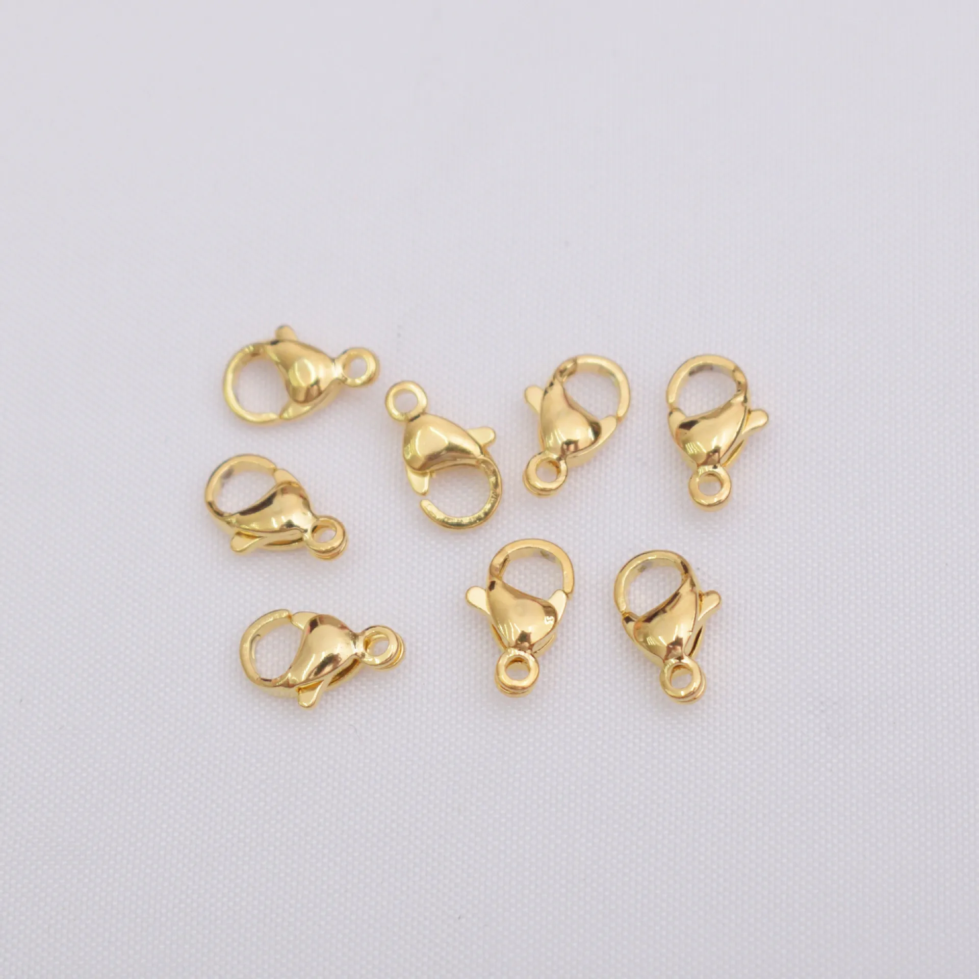 Stainless Steel Lobster Claw Clasps Silver & Gold Necklace Clasps Lobster Claw Clasps for DIY Jewelry Findings Making