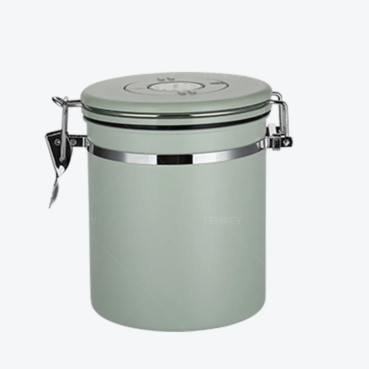 Color Painting Date Tracking and Co2 Valve Storage Canister Set Kitchen Organizers Jar Canister Set