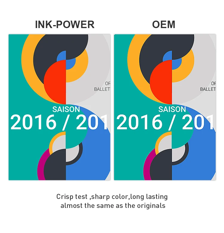 INK-мощность 544 T544 премиум цвета совместимый бутылка для воды на основе пополнения чернил Epson EcoTank L3110 L3150 L5190