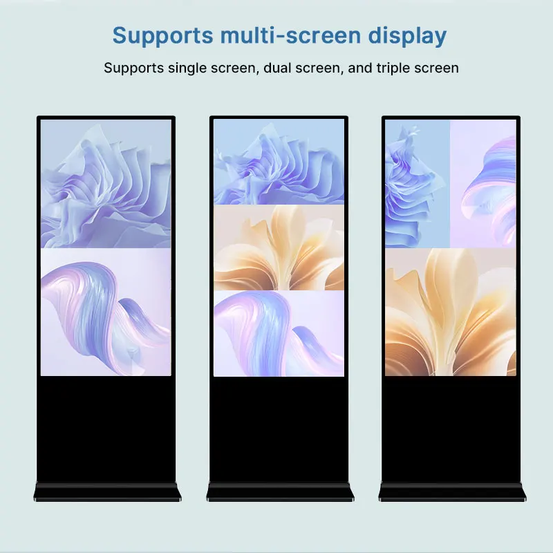 43/55/65 inch Vertical Floor-standing Advertising Machine Touch LCD Display Video Network HD Player