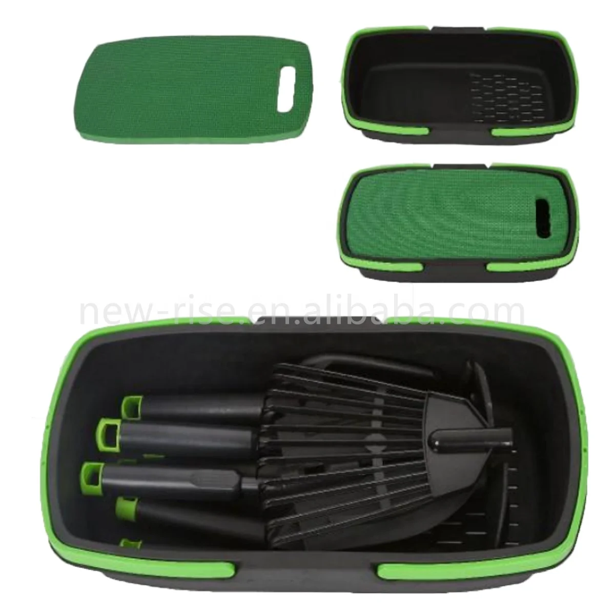 Gardening Tools 9pcs Garden Harvest Basket With Small Garden Tools Set Hand Tool Gift Kit for Women Men Organizer