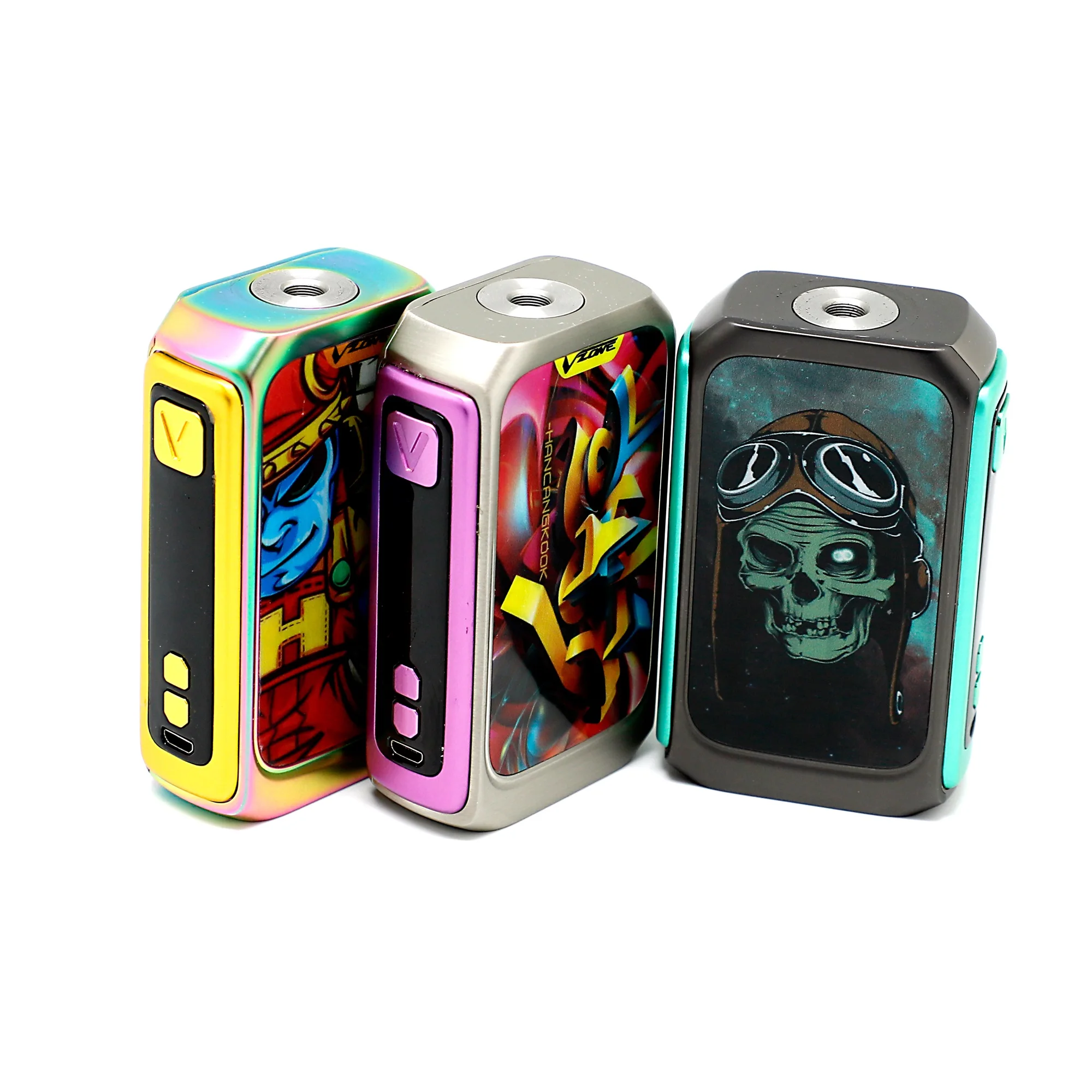 New arrival Vzone Graffiti 220W box mod dual 18650 batteries max output 220w for sale from Vzone electronic cigarette wholesale