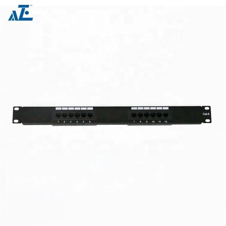 Professional Manufacture 12 Port Cat6 Ethernet Wall Mount Patch Panel Keystone