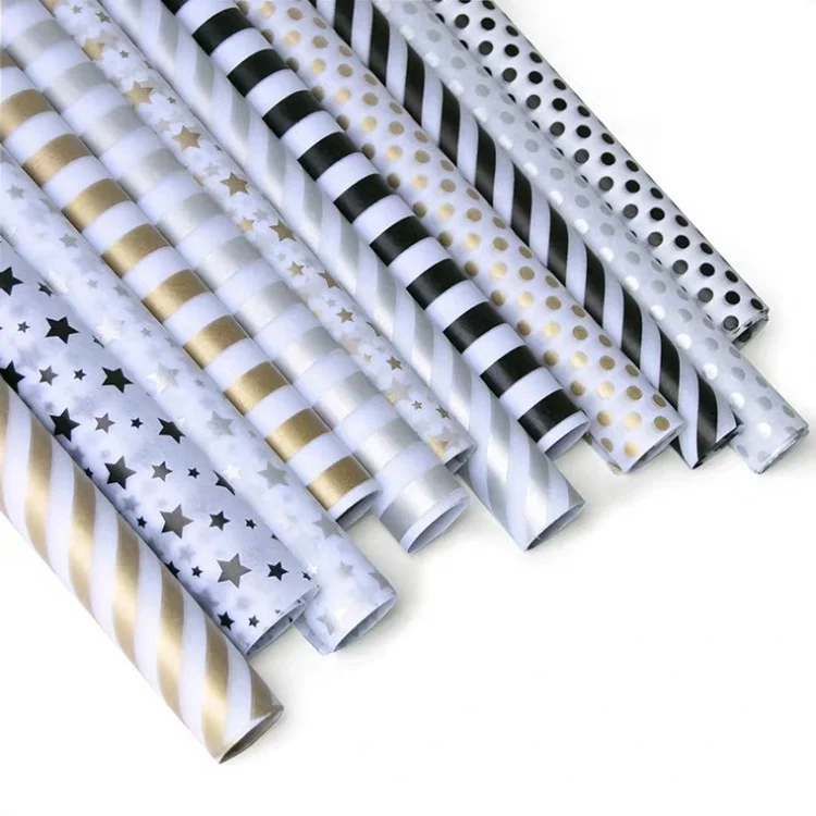 100 gsm personalized christmas wholesale custom print velvet gift wrapping paper