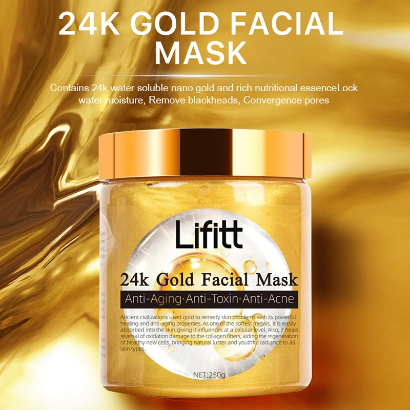 LIFITT private price Lifitt 24k gold facial mask anti aging acne brightening moisturizing face skin care face mask