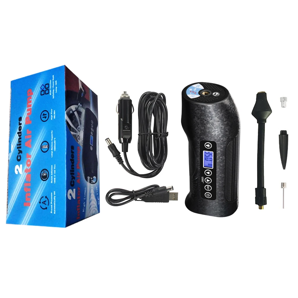 New Vehicle Tools 40L/Min Air Pump for SUV CAR Tire Inflator Portable Electric Bicycle Pump
