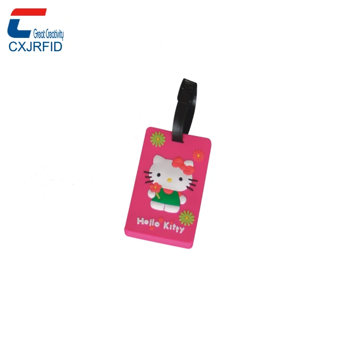 Пользовательская Яркая Печать RFID NFC чип для багажа с дыроколом