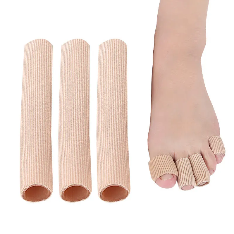 Hot Selling Toe Separator silicone Gel Tube Bandage Toe Protectors callus corns protect pads