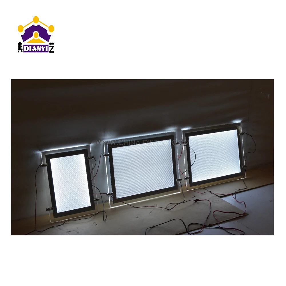 Commercial LED Crystal Light Box Acrylic LED Display Screen for Theaters  Advertising Light Boxes