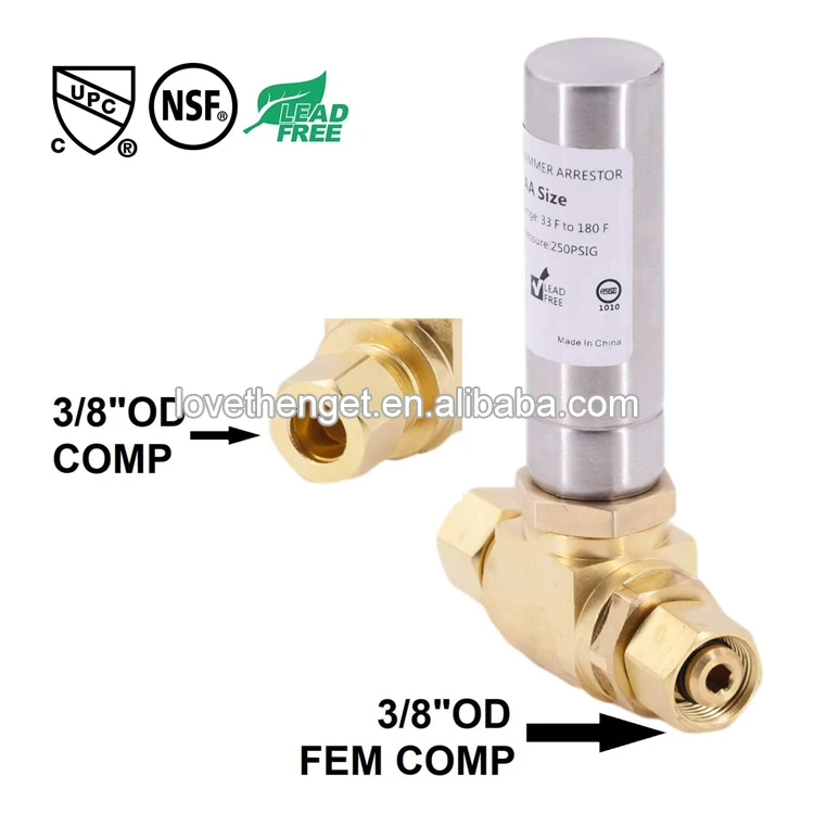 
lead brass body Water Hammer Arrestors stainless steel tube Water Hammer Arrestors 