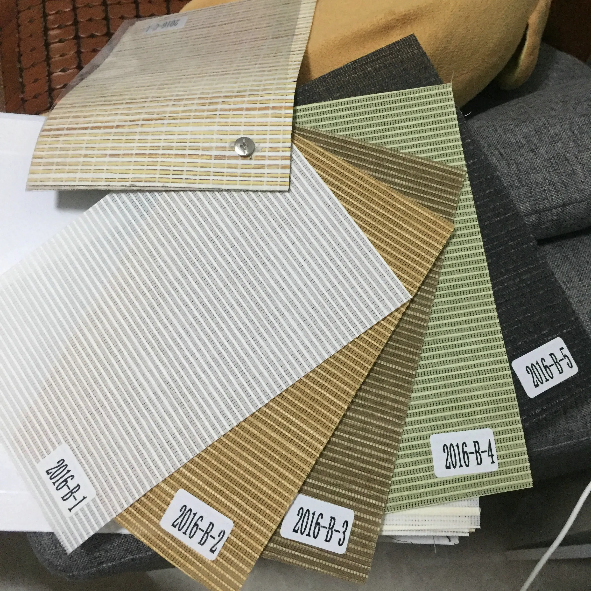 Adjustable Sliding Panel Double Rail Track Cordless Blind Curtain